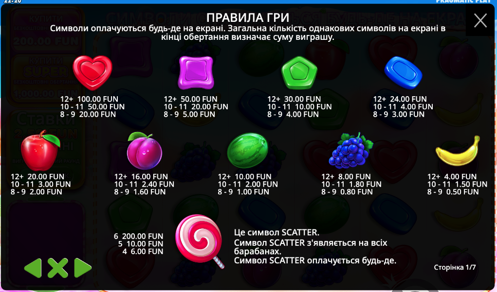 Світ Бонанза символи